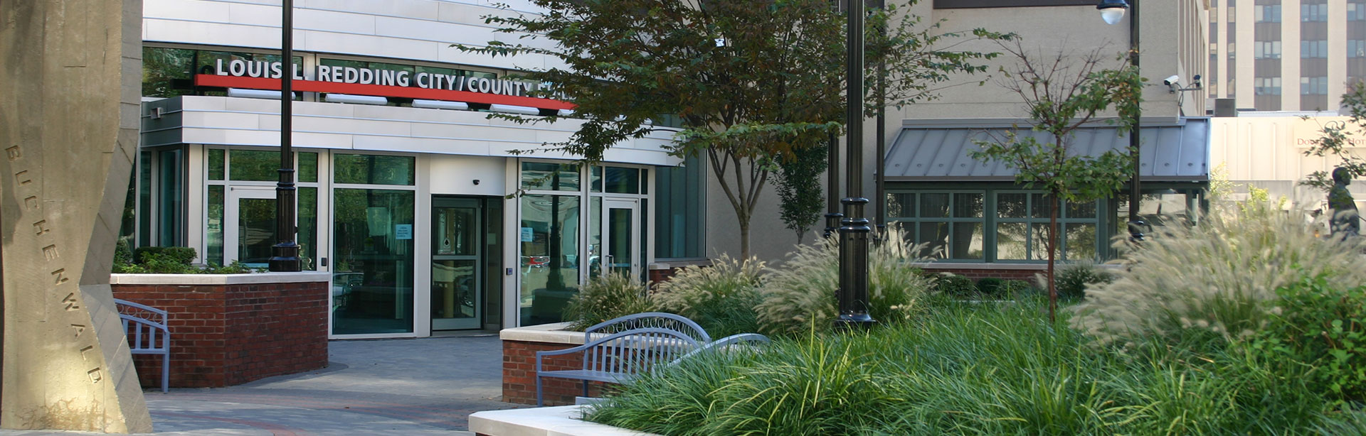 The Louis L. Redding City/County Building is home to Wilmington's city government.