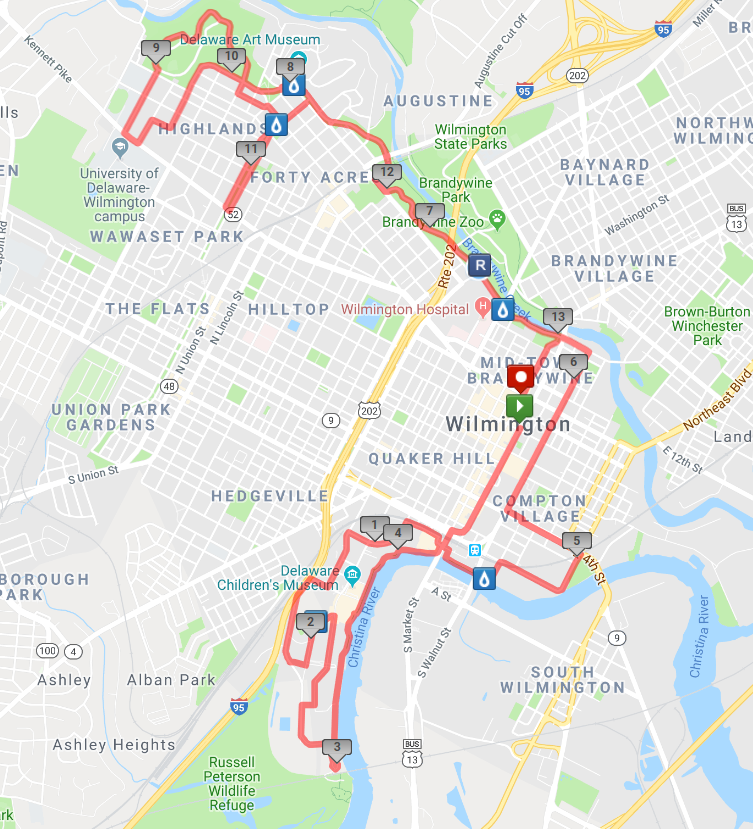 half marathon map