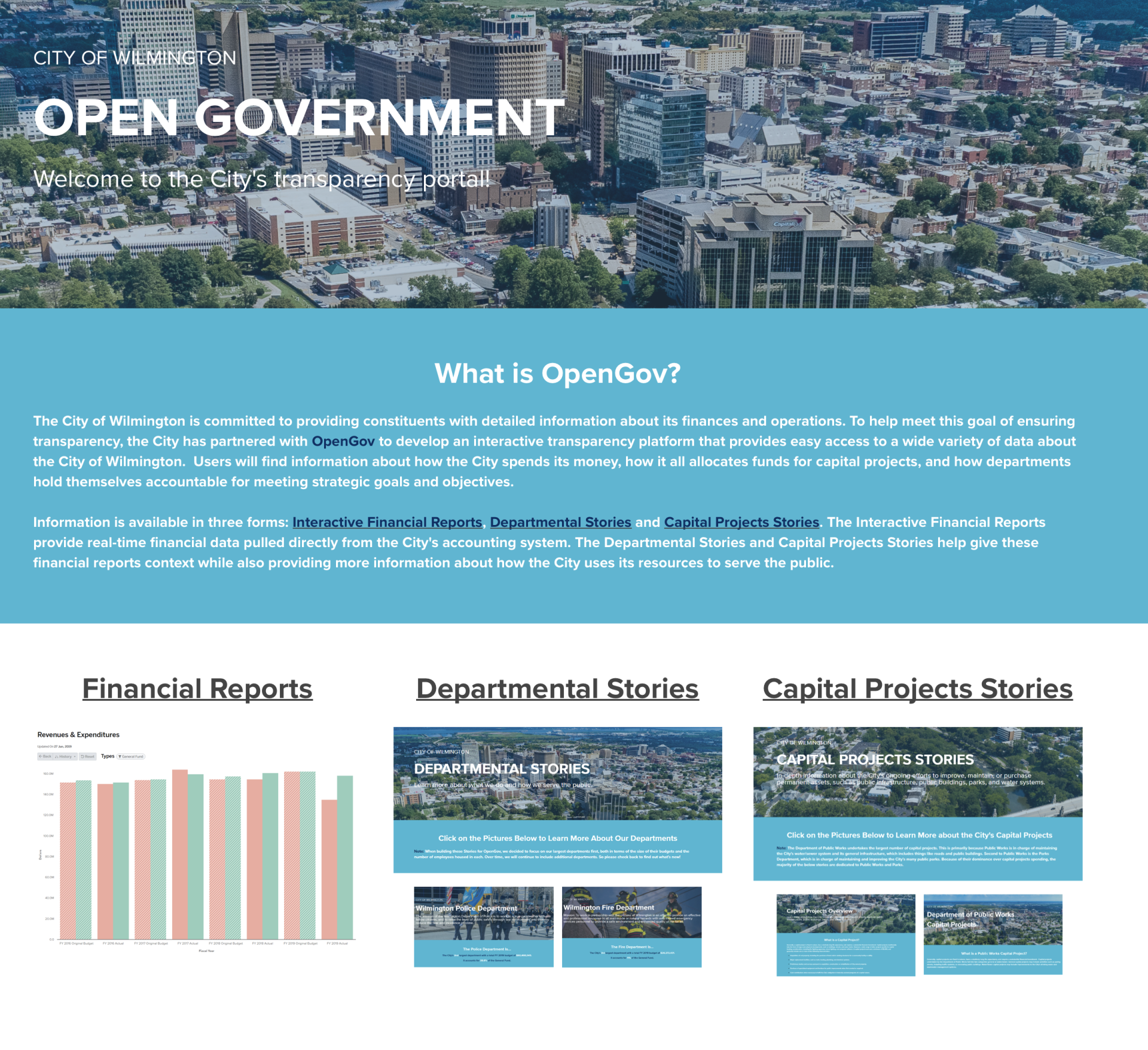 OpenGov for Wilmington DE