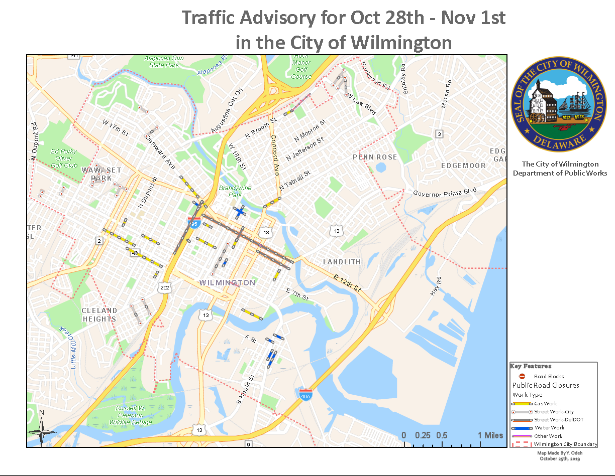 traffic advisory 10-28 to 11-1