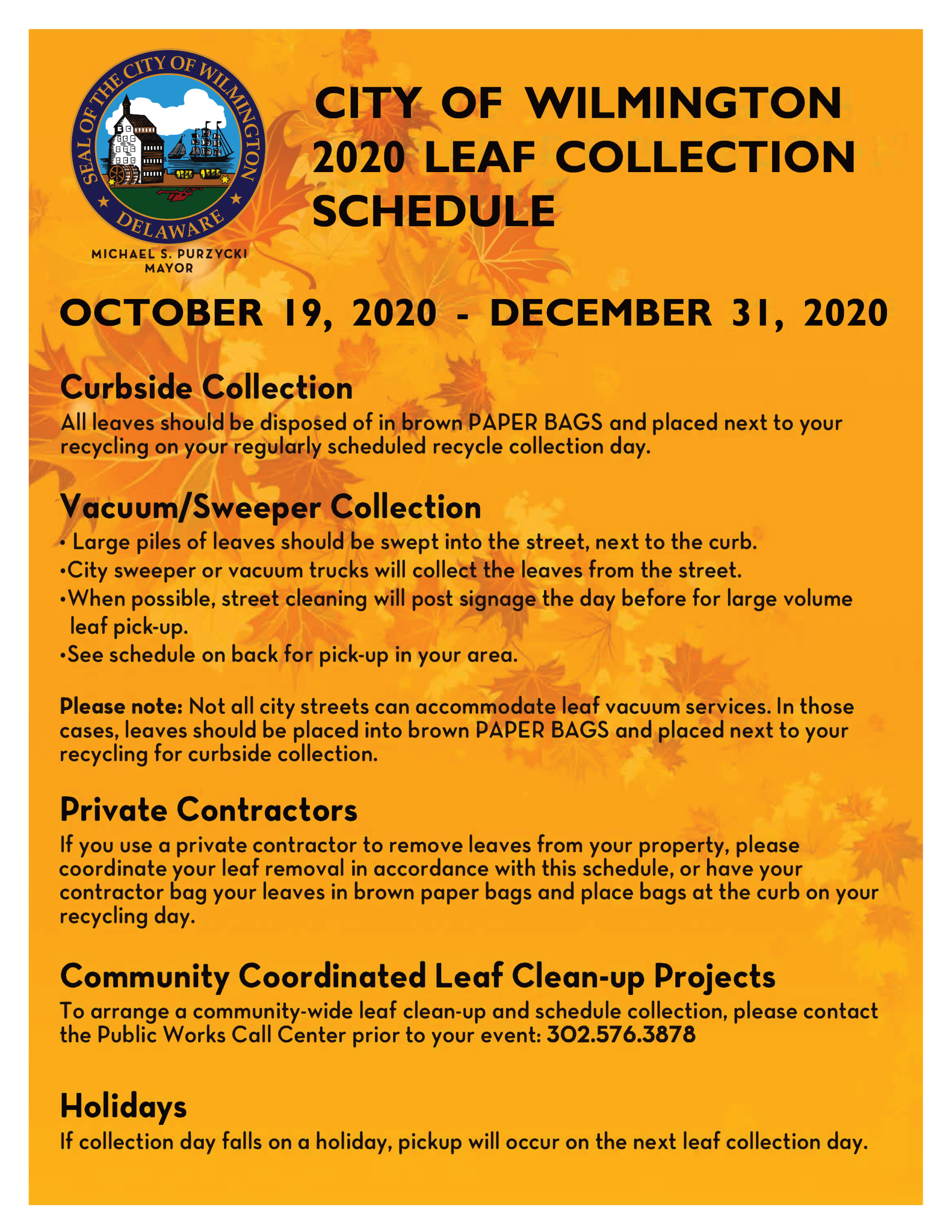 2020 Leaf Collection Schedule FINAL