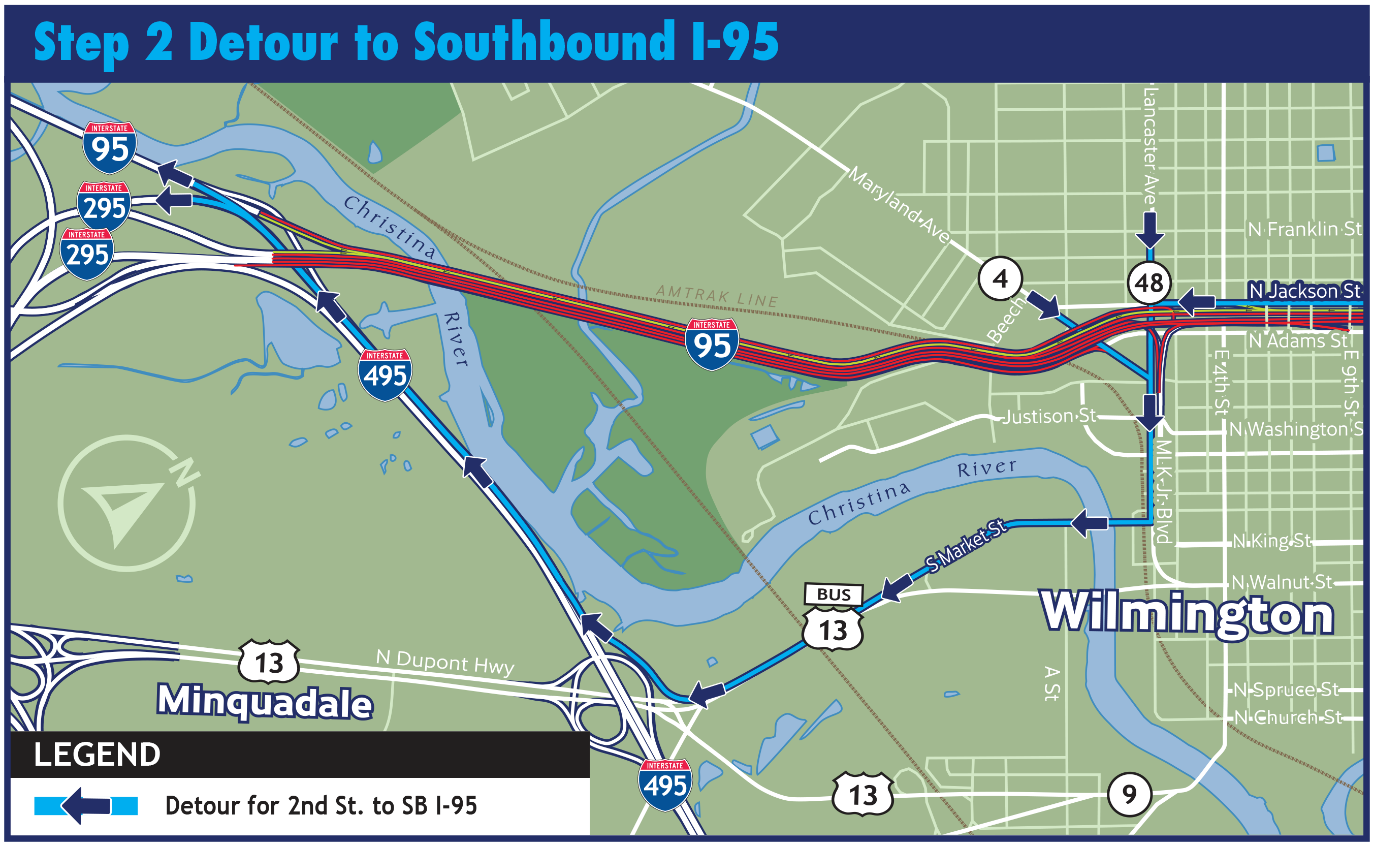 I-95 Step 2 Detour