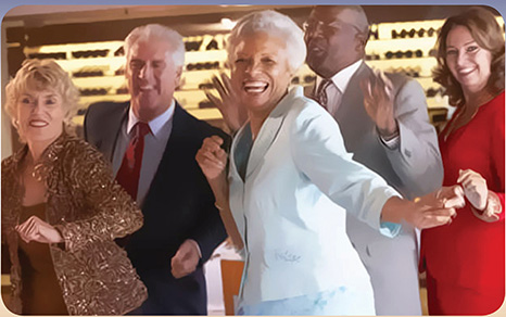 Image of senior citizens dancing