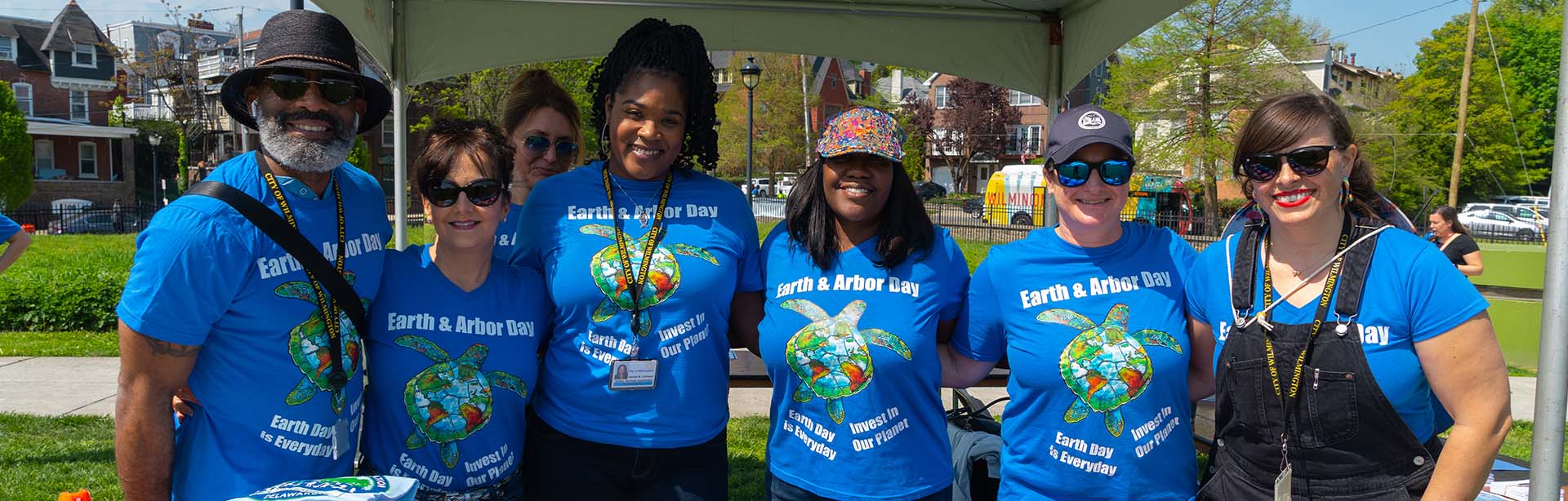 Public Works staff attending Earth Day and Arbor Day 2023